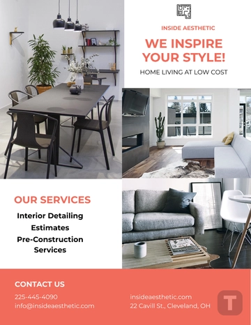 Free Home Interior Flyer Template to Edit Online Free Home Interior Flyer Template to Edit Online