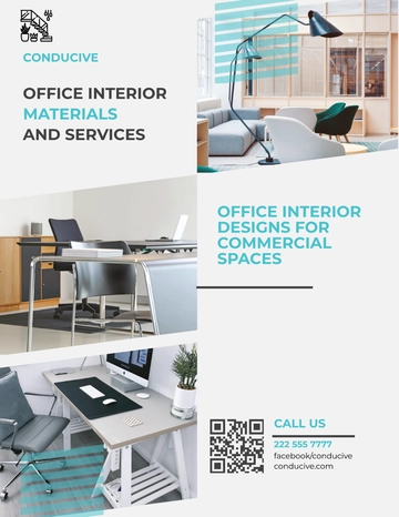 Free Office Interior Flyer Template to Edit Online Free Office Interior Flyer Template to Edit Online