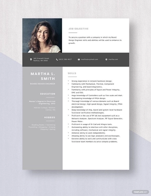 Board Design Engineer Resume