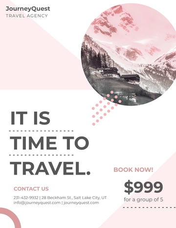 Free Travel Agency Corporate Flyer Template to Edit Online