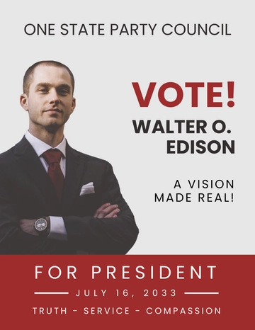 Free Vote Election Flyer Template to Edit Online