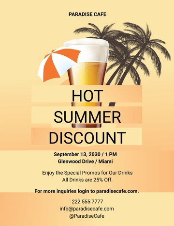 Free Cuban Happy Hour Flyer Template to Edit Online