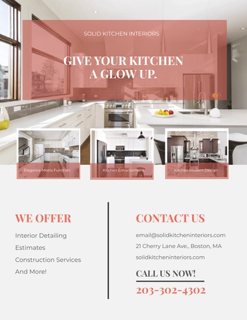 Free Kitchen Interior Flyer Template to Edit Online Free Kitchen Interior Flyer Template to Edit Online