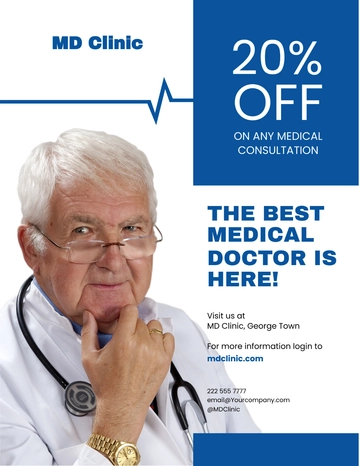 Free Medical Doctors Flyer Template to Edit Online