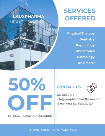 Free Medical Health Care Flyer Template to Edit Online