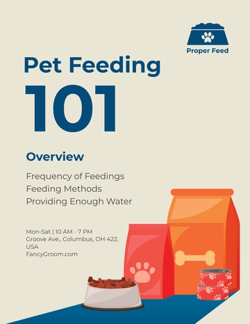 Free Pet Feeding Flyer Template to Edit Online