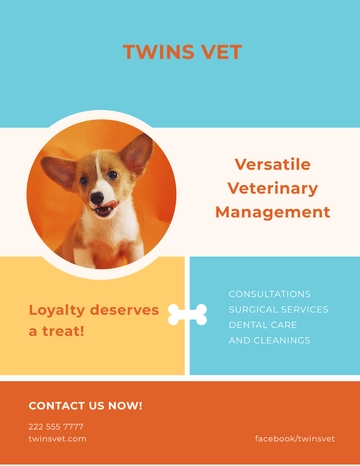 Free Pets Clinic Flyer Template to Edit Online