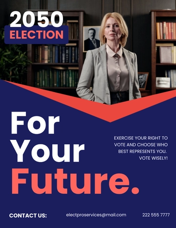 Free Political Election Flyer Template to Edit Online