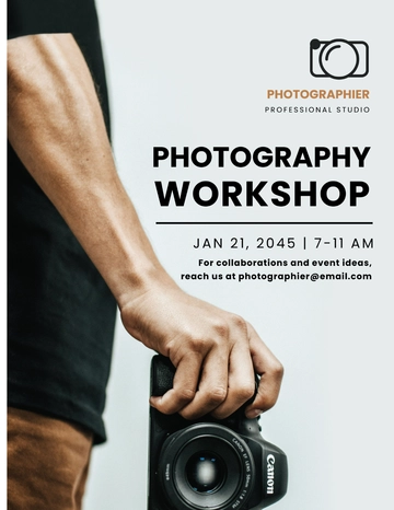 Free Photography Flyer Background Template to Edit Online