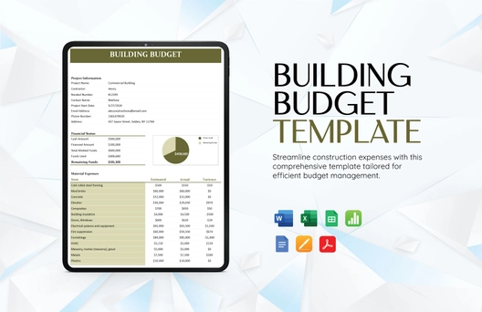 Building Budget Template
