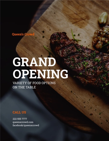 Free Restaurant Promotional Flyer Template to Edit Online