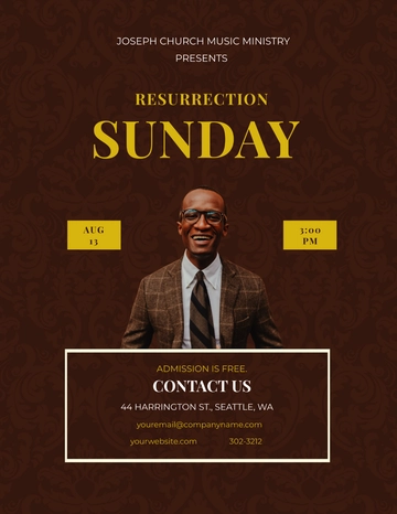 Free Resurrection Day Concert Flyer Template to Edit Online