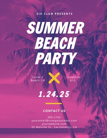 Free Summer Beach Flyer Template to Edit Online Free Summer Beach Flyer Template to Edit Online
