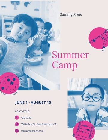 Free Summer School Flyer Template to Edit Online