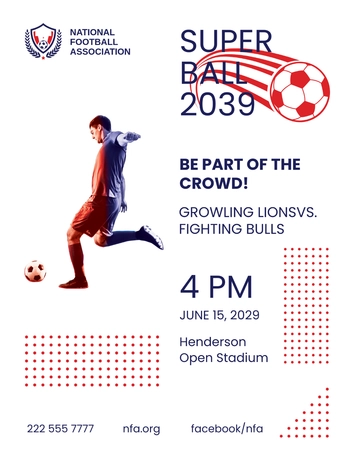 Free Super Ball Flyer Template to Edit Online