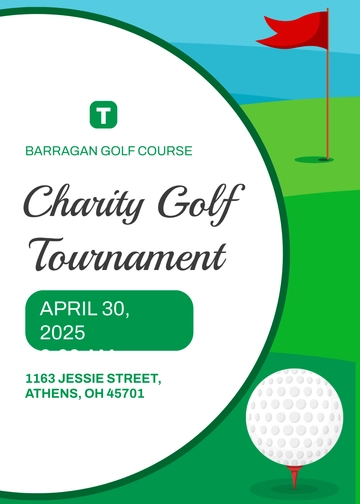 Free Golf Tournament Invitation Template to Edit Online