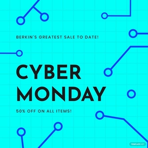 Editable Cyber Monday Sale Instagram Post Template