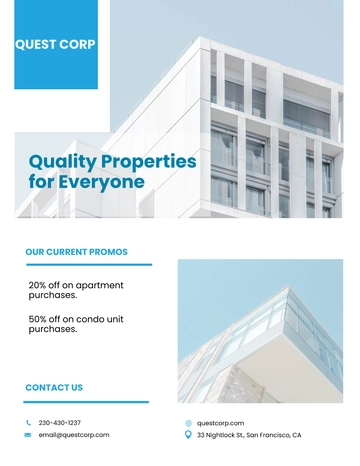 Free Apartment/Condo Broker Flyer Template to Edit Online