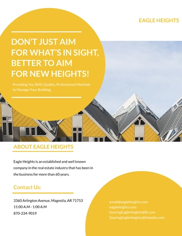 Free Building Management Flyer Template to Edit Online