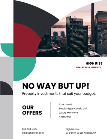 Free Commercial Real Estate Investor Flyer Template to Edit Online