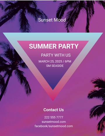 Free Fresh Summer Events Flyer Template to Edit Online