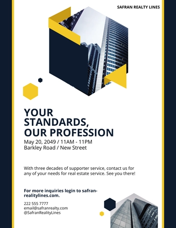 Free Real Estate Company Investor Flyer Template to Edit Online