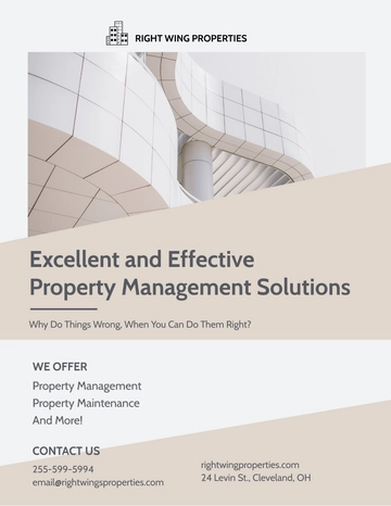 Free Real Estate Management Flyer Template to Edit Online