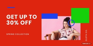 Holiday Offer Sale Blog Image Template