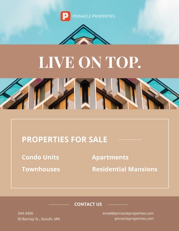 Free Luxury Apartment/Condo Flyer Template to Edit Online