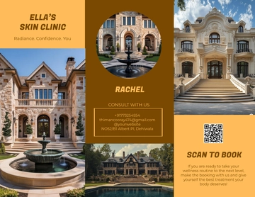 Free Mansion Tri-fold Brochure Template to Edit Online