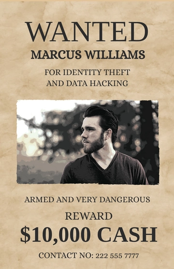 Free Editable Wanted Poster Template to Edit Online