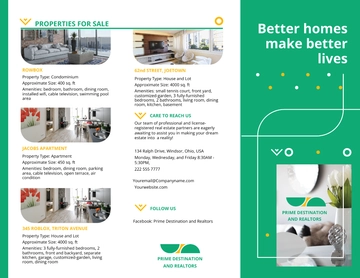 Free Real Estate Partners Tri-fold Brochure Template to Edit Online