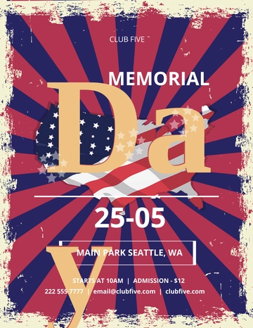 Free Memorial Day Flyer Template to Edit Online