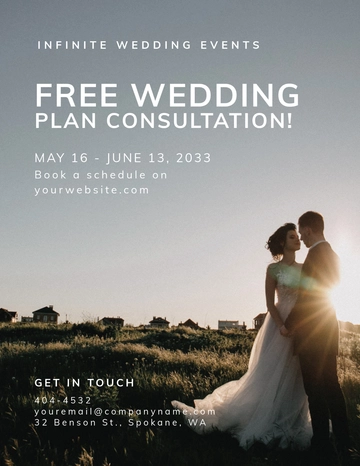Free Wedding Flyer Template to Edit Online