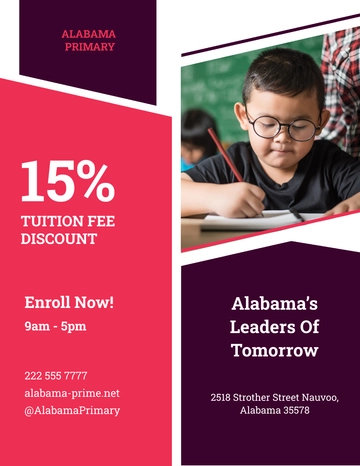Free Alabama Primary Flyer Template to Edit Online