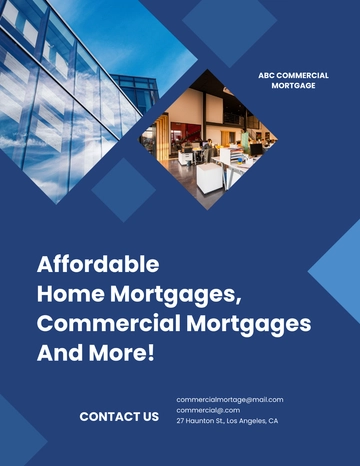 Free Commercial Mortgage Broker Flyer Template to Edit Online
