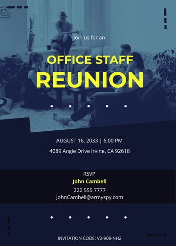 Free Printable Reunion Invitation Template to Edit Online