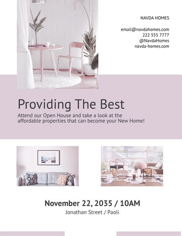 Free Open House Flyer Template to Edit Online