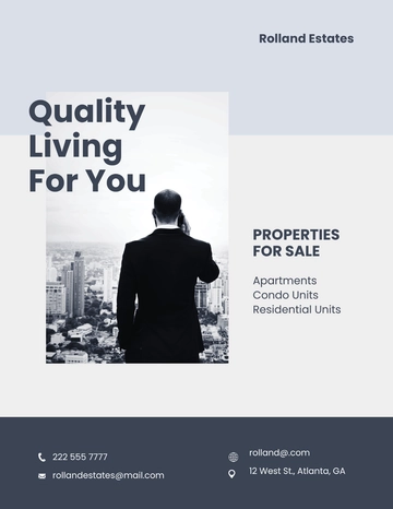 Free Real Estate Development Investor Flyer Template to Edit Online