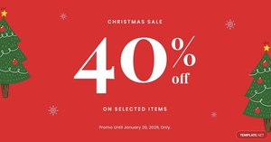 Christmas Holiday Sale Linkedin Blog Post Template