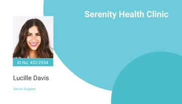 Free Healthcare ID Card Format Template to Edit Online