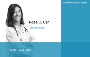 Free Pharma ID Card Template to Edit Online