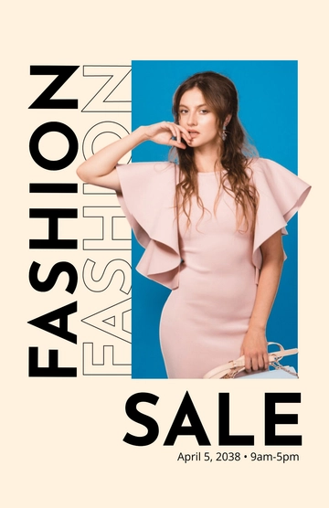 Free Fashion Sale Poster Template to Edit Online