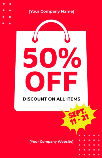 Free Printable Sale Poster Template to Edit Online