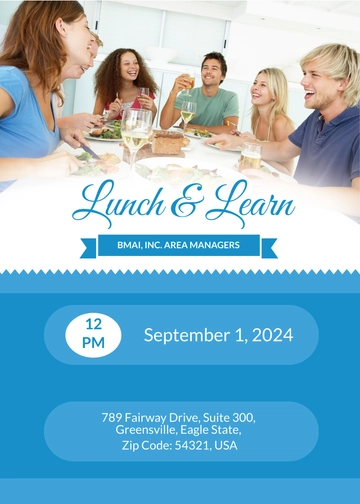 Free Lunch and Learn Invitation Template to Edit Online