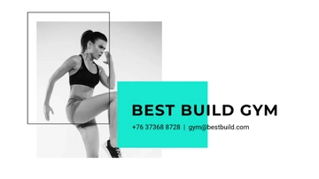 Free Fitness Gym Presentation Template to Edit Online