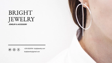 Free Jewellery Presentation Template to Edit Online