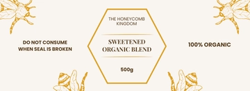 Free Honey Bottle Label Template to Edit Online