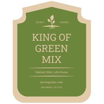 Free Vegetable Label Template to Edit Online