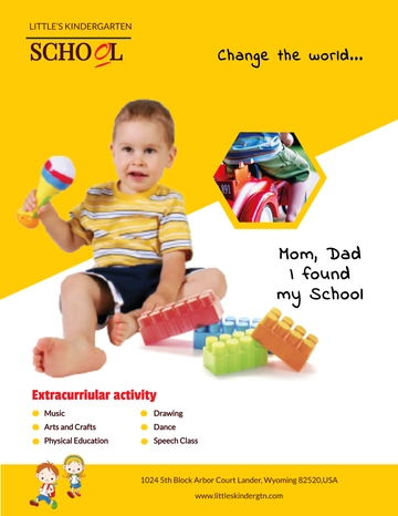 Free Kindergarten ebook Cover Page Template to Edit Online